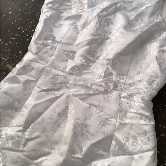 SAU LEE Jill Chinese Jacquard Pencil Dress White - Picture 7 of 7